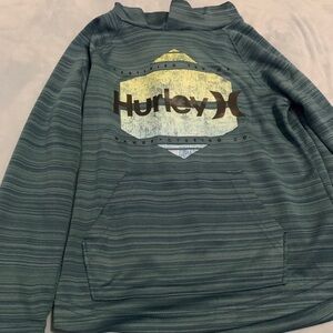 Hurley Green Crewneck Sweater with Ribbed Texture NEW! 4T